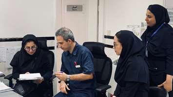 بازدید کارشناس مسئول پرستاری از بخش جراحی بیمارستان مدائن 